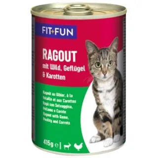 FIT+FUN Ragout Wild, Geflügel und Karotten 48x415 g