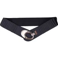MIRROSI Taillengürtel Leo Unifarbe breit 6cm für Taillenumfang 85 bis 110cm, ONESIZE (Angenehmes Tragesgefühl, Leopard Muster, Unifarben) Breiter Stretch Gürtel