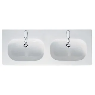 Duravit D-Code Möbelwaschtisch 03481200002 mit Überlauf, weiss, 120 x 48 cm