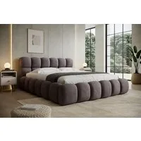 thematys Polsterbett mit Bettkasten 140x200–200x200 cm – Velours oder Bouclé Bezug – (Polsterbett in den Varianten Bouclé (Fredo), Velours (Velutto) - Wolkenbett mit XXL Kopfteil), Wolkenbett mit XXL Kopfteil)