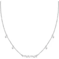 Hey Happiness Kette mit Anhänger Mama & Herzen, Muttertag Halskette, Damen Kette Silber 925 mit Liebe Charms