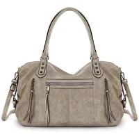 TANTOMI Handtasche Damenhandtasche Mittelgroße Crossbody Tasche, Mehreren Taschen, Vintage Shopper für Arbeit, Shopping, Alltag und Reisen