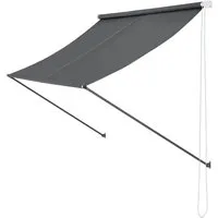 pro.tec Standmarkise »Malaga« Sonnenschutz Markise 150x120cm Grau
