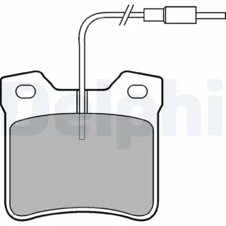 Delphi Bremsbel?ge hinten Mercedes Sprinter V-Klasse Vito Peugeot 406 605