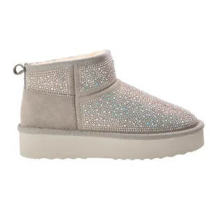 Steve Madden - "Clydes" Stiefel für Damen, Wildleder, Plattform-Absatz (Graugrün)