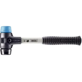 HALDER SIMPLEX - Schonhammer mit verstärktem Tempergussgehäuse und Fiberglasstiel, TPE-soft - 3712.040