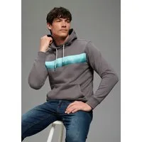 Bruno Banani Kapuzensweatshirt mit Kapuze und Kordelzügen, mit Kängurutasche, schmale Passform