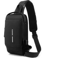 Blusmart Umhängetasche Wasserdichte Unisex-Brusttasche/Umhängetasche (Mit USB-Ladeanschluss und Diebstahlsicherung, Multifunktionstaschen + Seitentaschen), Vielseitige Tragemöglichkeiten