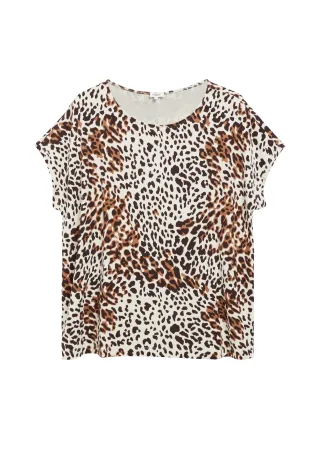 s.Oliver - T-Shirt mehrfarbig/beige - Gr. - 48