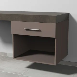 Sanipa Anbau-/Solitärschrank 2morrow (G3355) 510x600x520 Taupe-Matt, G33551T G33551T