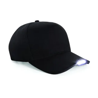 Beechfield LED Light Baseballkappe (2er Pack) (Schwarz)