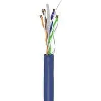Netzwerkkabel Cat.6a, U/UTP blau, 50 Meter