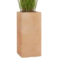 Pflanzwerk® Pflanzkübel TOWER Premium Blumenkübel Pflanzsäule Fiberglas mit Lotus-Effekt