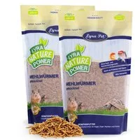 Lyra Pet 10 kg Lyra Pet® Mehlwürmer getrocknet, für: Wildvogel, Nager, Reptilien, Fisch