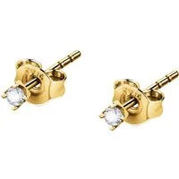 CHRIST Paar Ohrstecker CHRIST Damen-Ohrstecker 375er Gelbgold Diamant