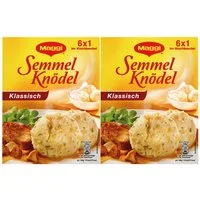 MAGGI Fertiggericht, Maggi Semmelknödel die Klassischen 6 Stück im Kochbeutel 200g 2er Pack