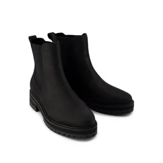 TOMS Bennet Leder Damen Schwarze Stiefel
