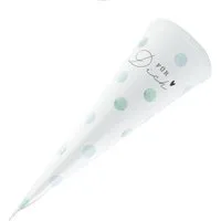Stylex Schreibwaren Schultüte Schultüte / Zuckertüte / Geschenktüte / 40cm / rund / "Für Dich"