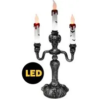 Fun World Dekoobjekt Gothic LED Kerzenständer - Halloween deko, Halloween deko