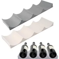 FELIXLEO Bierflaschenhalter 2 Stück Flaschenhalter Kühlschrank stapelbar Anti-Rutsch Organizer, (1-St)
