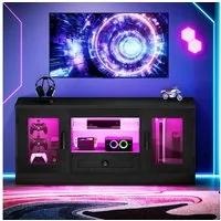 OUNUO TV-Schrank 106/148/180 cm TV-Schrank für 55/60/65-Zoll-Fernseher mit Schubladen