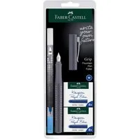 Faber-Castell Füller Faber Castell Füller Grip 2010 dapple gray Feder M Tinte+TL