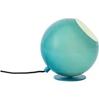 Qazqa Tischleuchte Mabel, ohne Leuchtmittel, Warmweiß, QAZQA Tisch­leuchte, e27, Blau, Glas, Retro