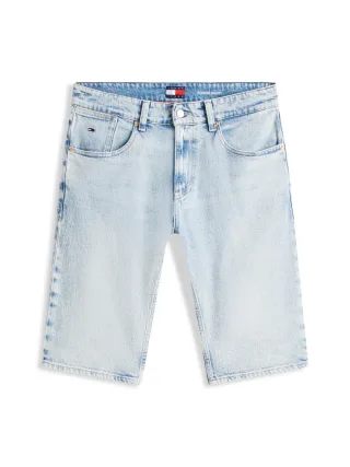 Tommy Jeans - Ronnie Whiskered Five-Pocket Slim Denim Shorts blau - Gr. - 33