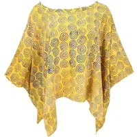 Guru-Shop Longbluse Weites Boho plus size Blusentop mit.. alternative Bekleidung