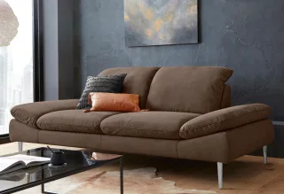 W.SCHILLIG 2,5-Sitzer "enjoy&MORE" mit Sitztiefenverstellung, Füße Chrom glänzend, Breite 232 cm