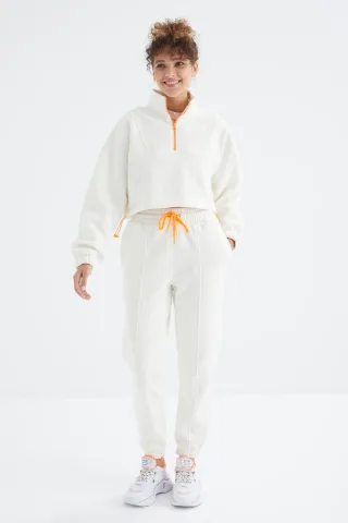 Oversized Fleece Sweatshirt und Hose Set