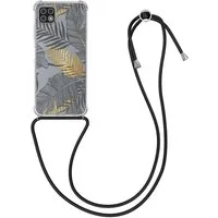 kwmobile Etui Hülle für Samsung Galaxy A22 5G, Silikon Handyhülle mit Kette - Handykette Handyband