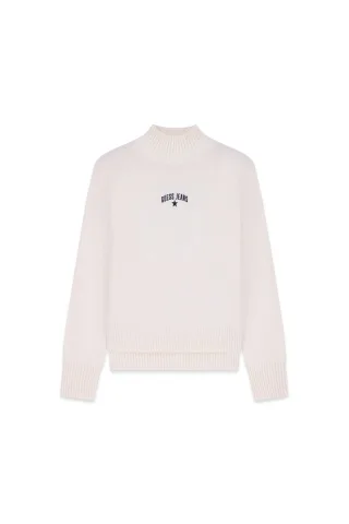 Guess Jeans - GJ LS TN EMB SWTR WARM WHITE - Gr. - XS