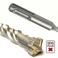KLASEBO® Hammerbohrer Hammerbohrer für SDS-PLUS 4-Schneider Ø 25,0mm x 450mm Länge