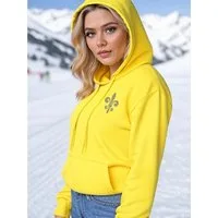 KR-Industries Hoodie Sun mit Kapuze und edlen Applikationen