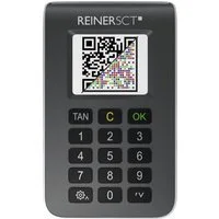 REINER SCT TAN-Chipkartenleser Reiner SCT tanJack QR TAN-Generator, Hochwertiges LCD-Display und robustes Tastenfeld