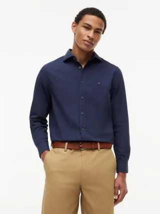 GMD POPLIN SEMI SPREAD RF SHT Carbon Navy - Gr. - S