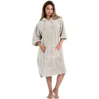 OTTO home Badeponcho Lillou, Surfponcho ideal für Sauna, Spa & im Urlaub, Langform, Microfaser, Kapuze, ohne, weich und kuschelig, plüsch, Fleece, Unisex, für Damen und Herren