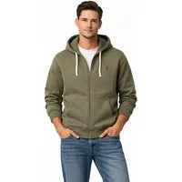 Polo Ralph Lauren Kapuzensweatjacke Sweatjacke Fleece Innenfutter Hooded Sweatshirt Sofort authentifizierbar durch QR-Code über das Ralph Lauren System