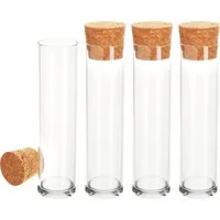 VBS Deko-Glas Reagenzgläser mit Korken, 4 Stück