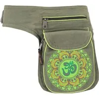Guru-Shop Gürteltasche Stoff Sidebag & Gürteltasche Aum Mandala, Goa..
