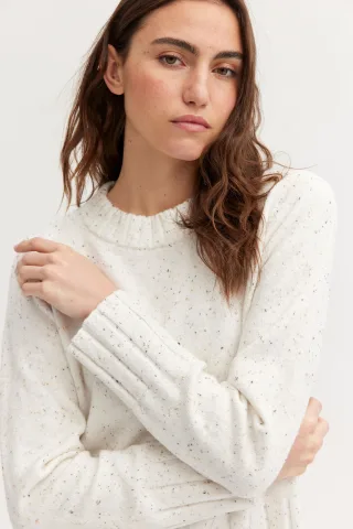 THE FASHION PEOPLE - Naps Pullover knitted powder white multi - Gr. - XL