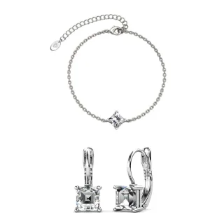 Calle Square Sets - Silber und Kristall