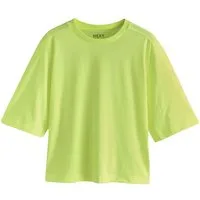 Next T-Shirt Kastiges, schweres Oversized Fit T-Shirt (1-tlg)