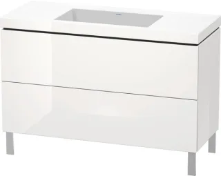 Duravit L-Cube c-bonded Set bodenstehend Weiß Hochglanz 1200x480x698 mm - LC6939N8585 LC6939N8585