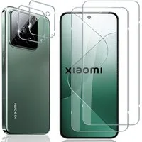 CoolGadget Schutzfolie Panzerfolie für Xiaomi 14, (Spar-Set 4in1, 2x Displayschutz, 2x Kameraschutz), Panzerglas Schutzfolie für Xiaomi 14