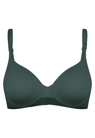 SCHIESSER - BH mit Schale dunkelgrün - Gr. - 85C