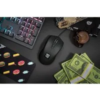 MIONIX Gaming + Artists Maus Avior Black Optisch Mäuse (für Rechts- und Linkshänder RGB LED-Mausrad 5000 DPI optischer Sensor)