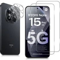 MSM Displayschutzglas 2X Schutzglas (Display + Kamera) für Xiaomi Redmi Note 15 Pro 5G 9H