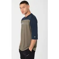 SUPER.NATURAL T-Shirt Merino T-Shirt CONTRAST 3/4 funktioneller Merino-Materialmix